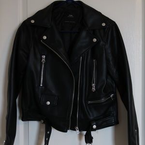 ZARA faux leather jacket